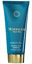 Düfte, Parfümerie und Kosmetik Gesichtspeeling für normale und fettige Haut - Mineralium Matte&Clear Exfoliating Scrub