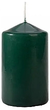 Zylindrische Kerze 60x100 mm grün - Bispol — Bild N1