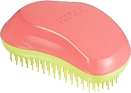 Haarbürste - Tangle Teezer The Original Salmon Pink Hyper Yellow  — Bild N2