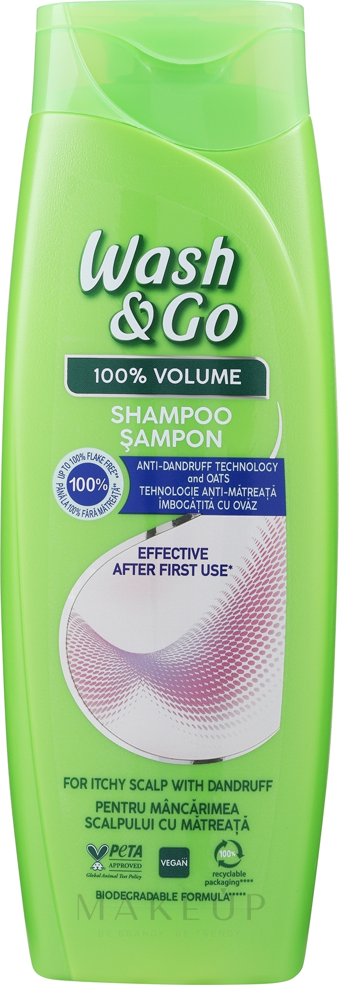 Anti-Schuppen Shampoo mit ZPT-Technologie - Wash&Go Anti-dandruff Shampoo With ZPT Technology — Bild 360 ml