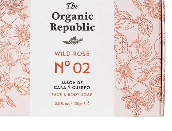 Seife - The Organic Republic Wild Rose Face Body Soap — Bild N1