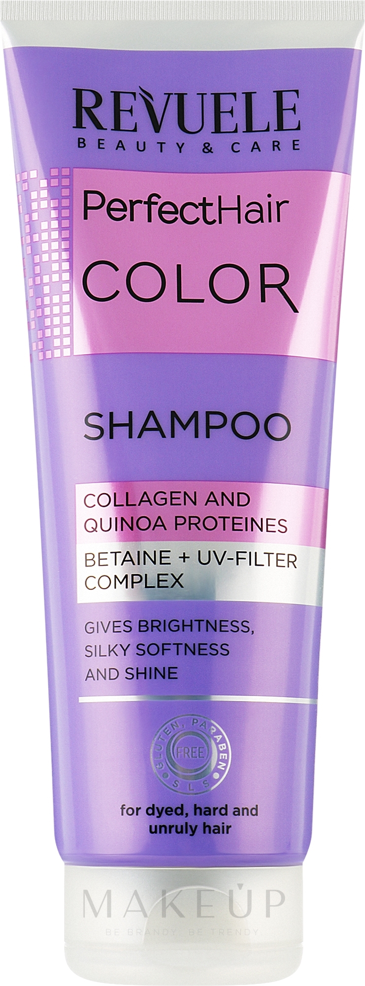 Haarshampoo für coloriertes Haar mit Kollagen und Quinoa-Proteinen - Revuele Perfect Hair Color Shampoo — Bild 250 ml