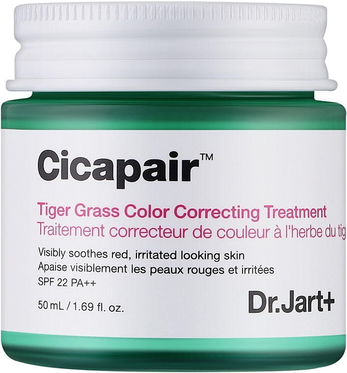 Ausgleichende Gesichtscreme - Dr. Jart+ Cicapair Tiger Grass Color Correcting Treatment SPF22 PA++  — Bild N1