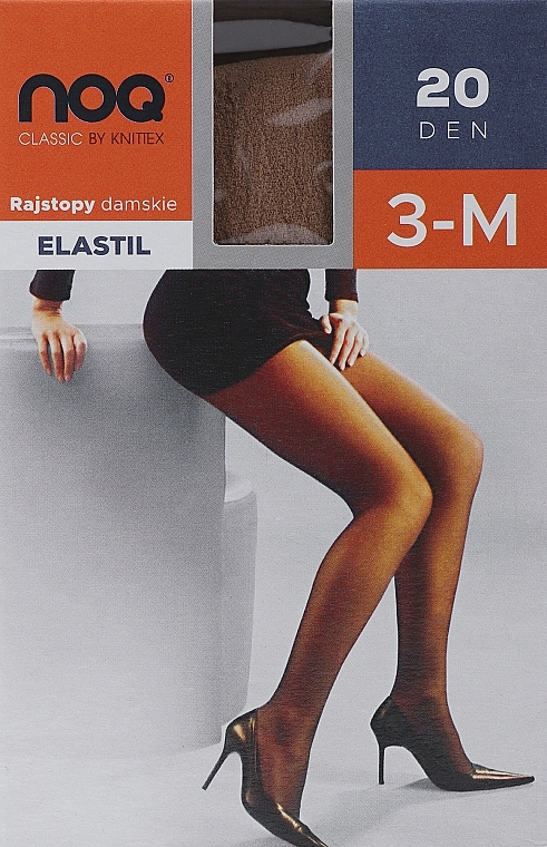 Strumpfhose für Damen Elastil 20 Den Beige - Knittex — Bild N2