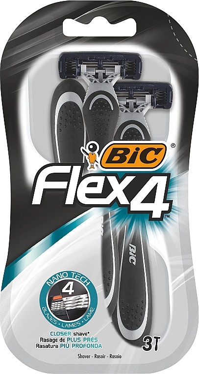 Einwegrasierer Flex 4 3 St. - Bic Flex 4