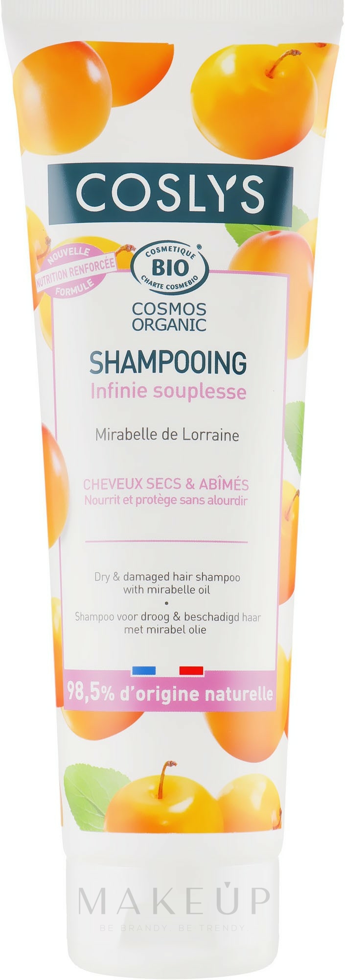 Shampoo für trockenes und strapaziertes Haar - Coslys Shampoo for dry and damaged hair with oil Mirabella — Bild 250 ml