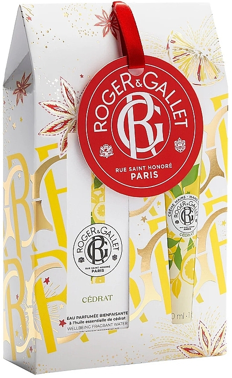 Roger & Gallet Cedrat Wellbeing Fragrant Water - Duftset (Gesichtswasser 30ml + Creme 30ml) — Bild N1