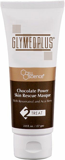 Gesichtsmasske mit Resveratrol und Acai-Beere - GlyMed Plus Cell Science Chocolate Power Skin Rescue Masque — Bild N1