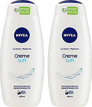 Set - Nivea Creme Soft (sh/gel/2x500ml) — Bild N2