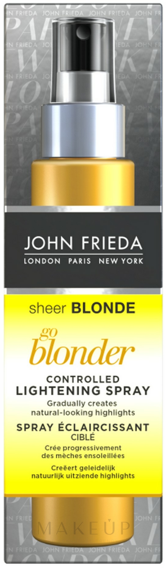 Haaraufhellungsspray mit Kamille und Zitrusfrüchten - John Frieda Sheer Blonde Go Blonder Controlled Lightening Spray  — Foto 100 ml