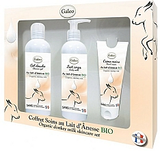 Körperpflegeset - Galeo Organic Donkey Milk Scincare Set (Duschgel 250ml + Körpermilch 250ml + Handcreme 75ml) — Bild N2