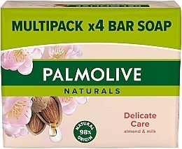 Feste Seife 4x90g Mandel - Palmolive Naturals Almond Bar Soap  — Bild N1