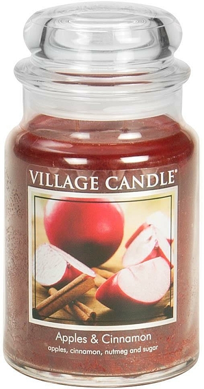 Duftkerze Apples & Cinnamon - Village Candle Apples & Cinnamon Glass Jar — Bild N2