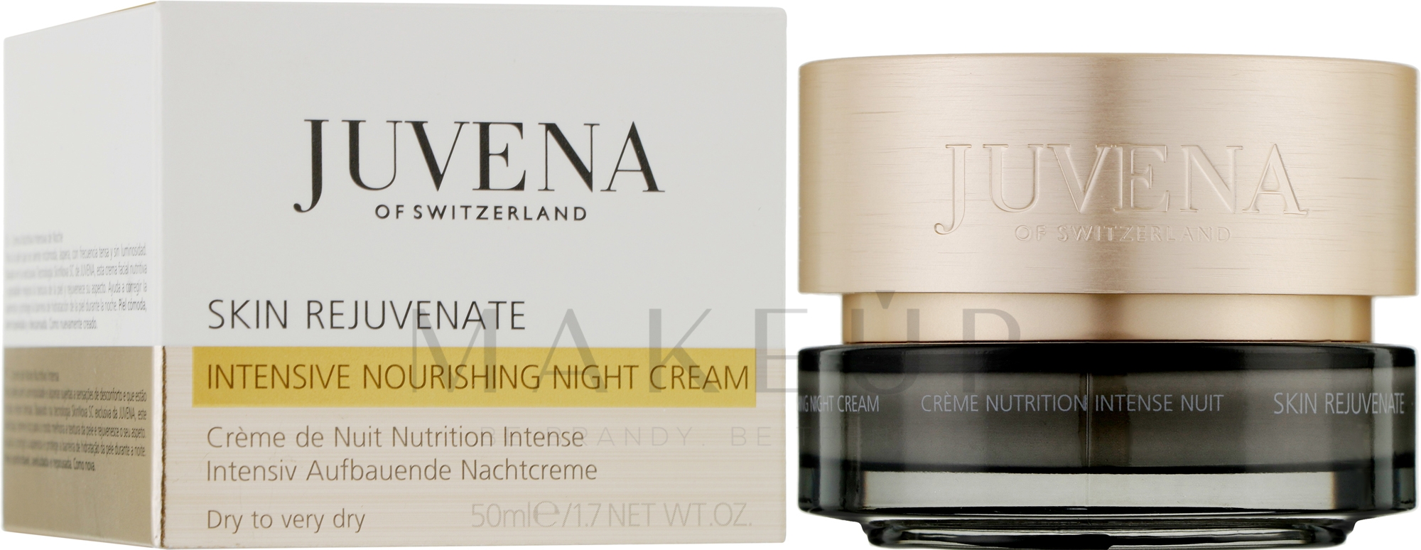 Intensiv pflegende Nachtcreme für trockene und sehr trockene Haut - Juvena Skin Rejuvenate Nourishing Night Cream — Bild 50 ml