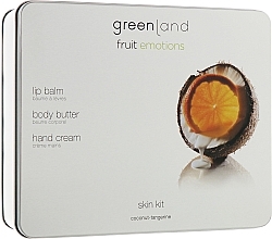 Set - Greenland Fruit Emotion Coconut Tangerine (Lippenbalsam 3.9g + Körperbutter 120ml + Handcreme 75ml)  — Bild N1