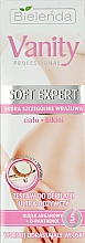 Enthaarungspflegeset für Körper und Intimpartie - Bielenda Vanity Soft Expert (Enthaarungscreme 100ml + Balsam nach der Enthaarung 2x5g + Spatel) — Bild N1