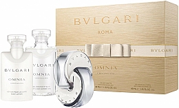 Bvlgari Omnia Crystalline Gift Set - Duftset (Eau de Toilette 40ml + Körperlotion 40ml + Duschgel 40ml) — Bild N1
