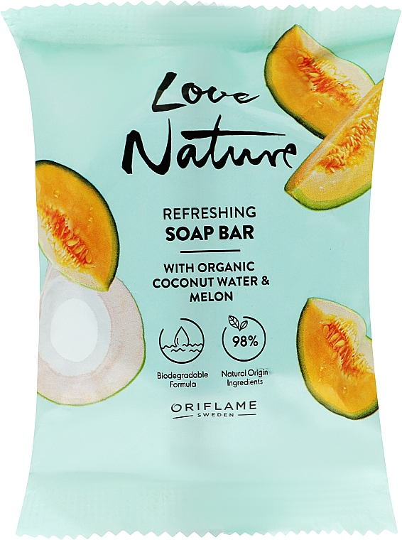 Belebende Seife mit Bio-Kokoswasser und Melone - Oriflame Love Nature — Bild N1