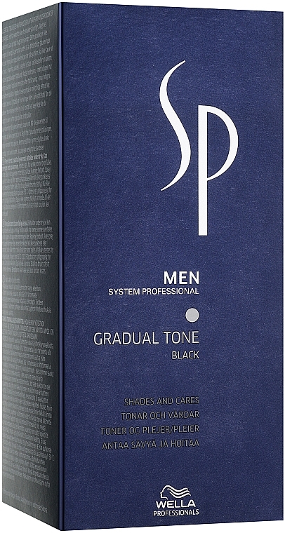 Wella SP Men Gradual Tone Black - Männerset (Getönte Haarmousse 60ml + Shampoo 30ml + Haarbürste)