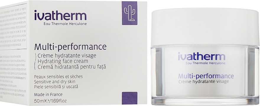 Feuchtigkeitscreme für empfindliche und trockene Haut - Ivatherm Multi-performance Hydrating Face Cream — Bild N1