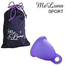 Menstruationstasse Größe XL dunkelviolett - MeLuna Sport Shorty Menstrual Cup Ring — Bild N1