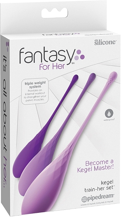 Kegel-Übungsset - PipeDream Fantasy For Her Kegel Train-Her Set Purple  — Bild N1