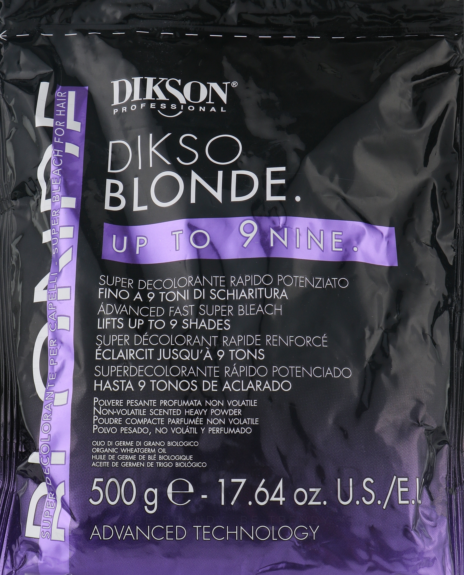 Stark aufhellendes Pulver für das Haar - Dikson Dikso Blonde Bleaching Powder Up To 9 (Zip Pack)  — Bild 500 g
