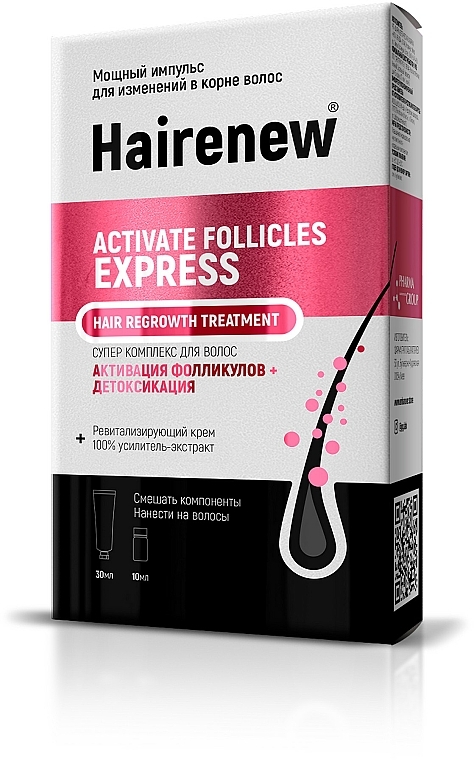 Innovativer aktivierender Detox-Komplex zum Haarwachstum - Hairenew Activate Follicles Express Treatment — Bild N1