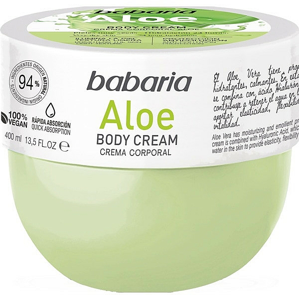 Körpercreme mit Aloe - Babaria Aloe Body Cream — Bild N1