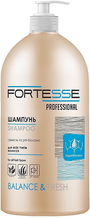 Shampoo für alle Haartypen mit Seetang - Fortesse Professional Balance & Fresh Shampoo — Bild N2