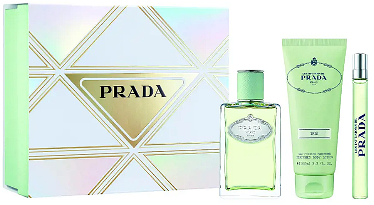 Prada Infusion D'Iris Set - Duftset (Eau de Parfum 100ml + Körperlotion 100ml + Eau de Parfum Mini 10ml)  — Bild N1