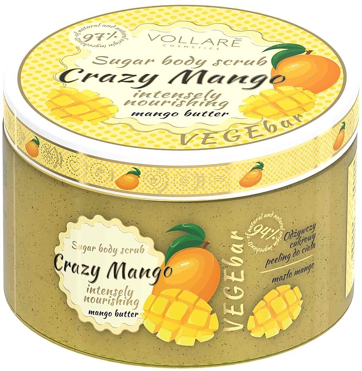Zuckerpeeling für den Körper mit Mangobutter - Vollare VegeBar Sugar Body Scrub Crazy Mango — Bild N2