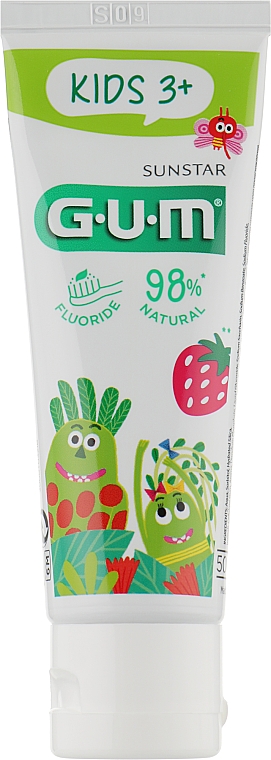 Zahnpasta-Gel für Kinder mit Erdbeergeschmack - G.U.M Kids Monster — Bild N1