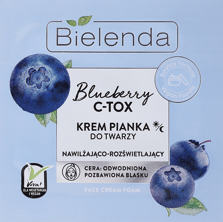 Creme-Schaum für das Gesicht - Bielenda Blueberry C-Tox (Probe)  — Bild N1