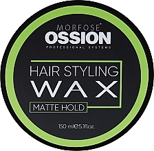 Mattierendes Haarwachs - Morfose Ossion Matte Hold Hair Styling Wax — Bild N4