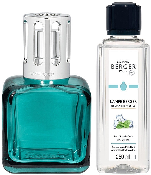 Maison Berger Water Mint - Set (Nachfüllpackung/250 ml+Lampe/1 Stück) — Bild N1