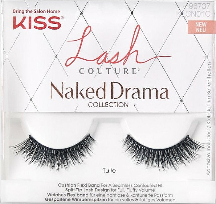 Künstliche Wimpern - Kiss Lash Couture Naked Drama Collection Tulle — Bild N1