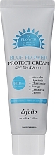 Düfte, Parfümerie und Kosmetik Sonnenschutzcreme mit blauen Kräuterextrakten - Esfolio Blue Flower Protect Cream SPF 50+/PA+++ 5 Flower Extracts Complex