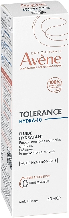 Feuchtigkeitsspendendes Gesichtsfluid mit Hyaluronsäure und Thermalwasser - Avene Tolerance Hydra-10 Hydrating Fluid — Bild N3