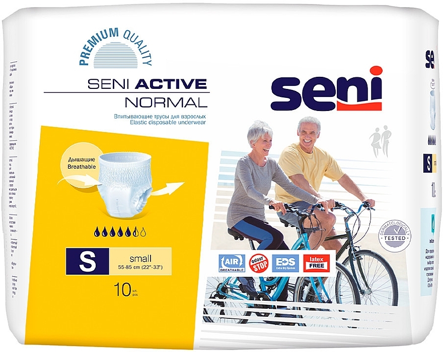 Windeln für Erwachsene S 55-85 cm 10 St. - Seni Active Normal Small  — Bild N2