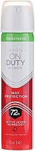 Deospray Antitranspirant - Avon On Duty Concentrated Max Protection Anti-Perspirant Aerosol 72H — Bild N1