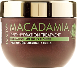 Düfte, Parfümerie und Kosmetik Intensiv feuchtigkeitsspendende Maske für normales und strapaziertes Haar - Kativa Macadamia Deep Hydrating Treatment