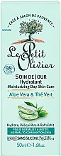 Tagescreme mit Aloe Vera - Le Petit Olivier Moisturizing Day Care Aloe Vera & Green Tea — Bild N3