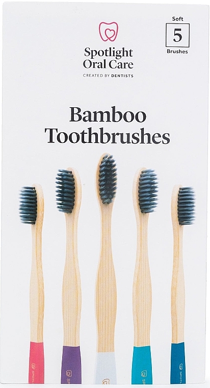 Bambuszahnbürsten-Set - Spotlight Oral Care 5-Pack Bamboo Toothbrushes — Bild N1