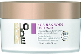 Düfte, Parfümerie und Kosmetik Detox-Maske für alle Haartypen - Schwarzkopf Professional Blondme All Blondes Light Mask