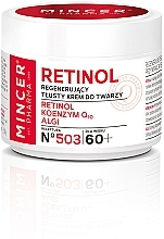 Regenerierende fettige Gesichtscreme 60+ №503 - Mincer Pharma Retinol № 503 — Bild N1