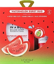 Düfte, Parfümerie und Kosmetik Fußpflegeset - Voesh Watermelon Duo with Nail Stickers