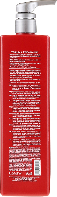 Regenerierende Haarmaske - Lanza Healing ColorCare Color Preserving Trauma Treatment — Bild N4