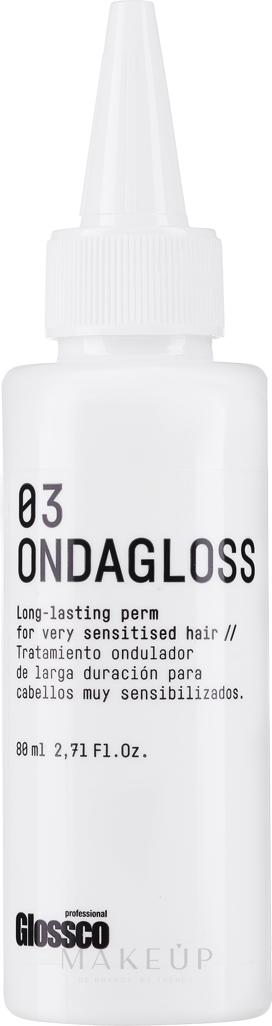Dauerwelle-Lotion für sehr empfindliches Haar - Glossco Ondagloss Perm No3 Very Sensitive Hair — Bild 80 ml