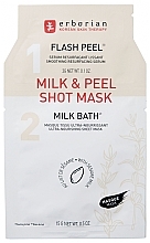 Düfte, Parfümerie und Kosmetik Ultra pflegende Tuchmaske für das Gesicht mit Sesammilch - Erborian Milk & Peel Shot Mask